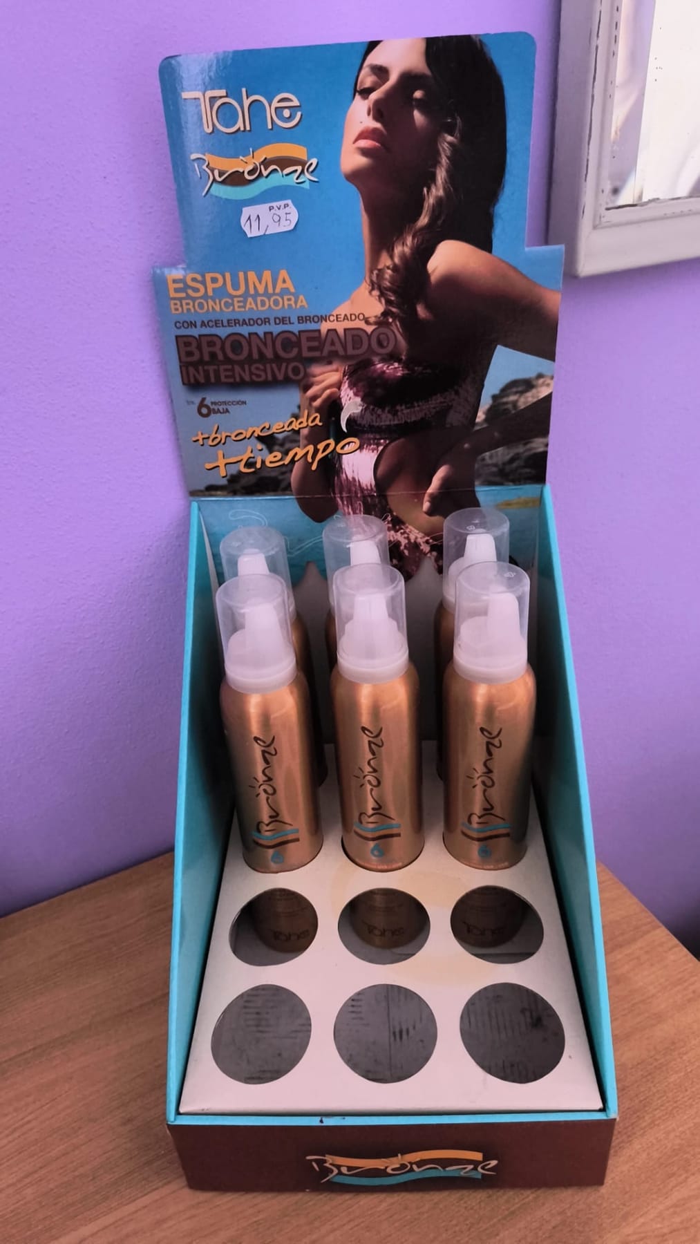 Tahe Bronze espuma bronceadora con acelerador del bronceado