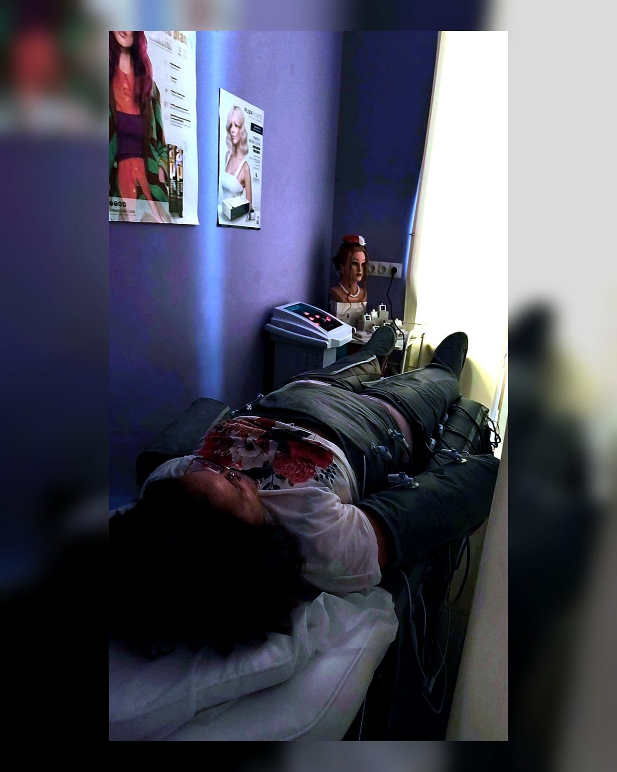 Sesión de presoterapia en New Essence MR